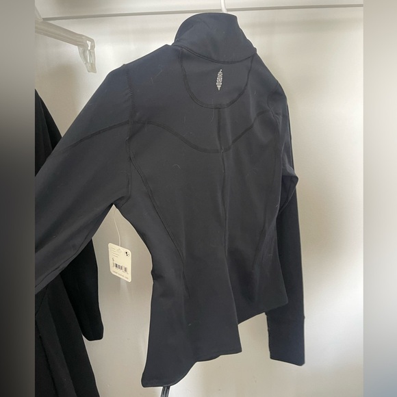 NWT Free People Movement Quarter Zip Black Jacket - Picture 2 of 4